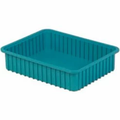 LEWISBins Divider Box DC3050 22-3/8" x 17-3/8" x 5", Light Blue - Pkg Qty 4