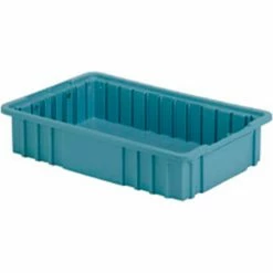 LEWISBins Divider Box NDC2035 16-1/2" x 10-7/8" x 3-1/2", Light Blue - Pkg Qty 8