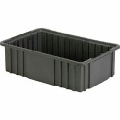 LEWISBins Divider Box NDC2050 16-1/2" x 10-7/8" x 5", Gray - Pkg Qty 8