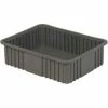 LEWISBins Divider Box NDC3060 22-3/8" x 17-3/8" x 6", Gray - Pkg Qty 4