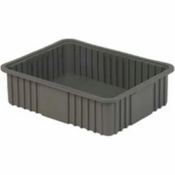 LEWISBins Divider Box NDC3060 22-3/8" x 17-3/8" x 6", Gray - Pkg Qty 4