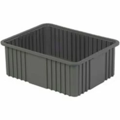 LEWISBins Divider Box NDC3080 22-3/8" x 17-3/8" x 8", Gray - Pkg Qty 4