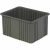 LEWISBins Divider Box NDC3120 22.4" x 17.4" x 12", Gray - Pkg Qty 3