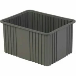 LEWISBins Divider Box NDC3120 22.4" x 17.4" x 12", Gray - Pkg Qty 3