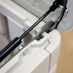 Lifetime 60040 Outdoor Deck Storage Bench Box 130 Gallon, Sand w/Black Bottom -Containers & Organizers Sales Store LII 60040 07