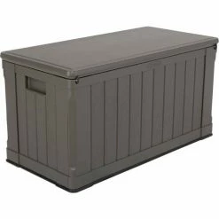 Lifetime 60089 Outdoor Deck Storage Box 116 Gallon, Brown -Containers & Organizers Sales Store LII 60089 05