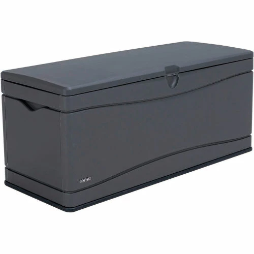 Lifetime Outdoor Storage Deck Bench Box 130 Gallon - Gray w/Black Bottom 1 Lifetime Outdoor Storage Deck Bench Box 130 Gallon - Gray w/Black Bottom