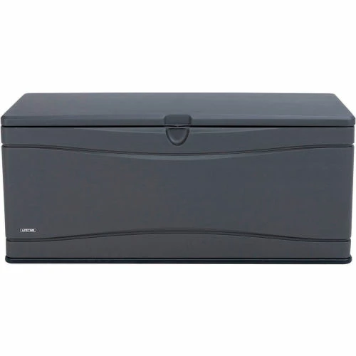 Lifetime Outdoor Storage Deck Bench Box 130 Gallon - Gray w/Black Bottom 3 Lifetime Outdoor Storage Deck Bench Box 130 Gallon - Gray w/Black Bottom - Image 3