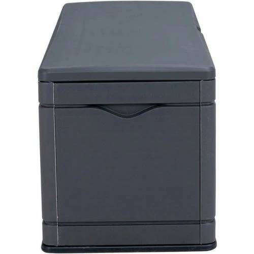 Lifetime Outdoor Storage Deck Bench Box 130 Gallon - Gray w/Black Bottom 4 Lifetime Outdoor Storage Deck Bench Box 130 Gallon - Gray w/Black Bottom - Image 4