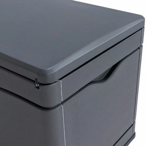 Lifetime Outdoor Storage Deck Bench Box 130 Gallon - Gray w/Black Bottom 9 Lifetime Outdoor Storage Deck Bench Box 130 Gallon - Gray w/Black Bottom - Image 9