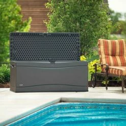 Lifetime Outdoor Storage Deck Bench Box 130 Gallon - Gray w/Black Bottom 30 Lifetime Outdoor Storage Deck Bench Box 130 Gallon - Gray w/Black Bottom -Containers & Organizers Sales Store LII 60298 11