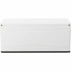Lifetime Marine Dock Bench Box 130 Gallon - 60"L x 24"W x 24-1/4"H - White -Containers & Organizers Sales Store LII 60348 04
