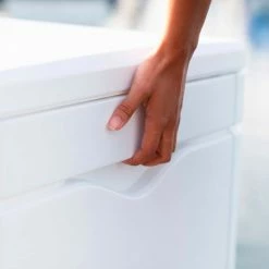 Lifetime Marine Dock Bench Box 130 Gallon - 60"L x 24"W x 24-1/4"H - White -Containers & Organizers Sales Store LII 60348 12