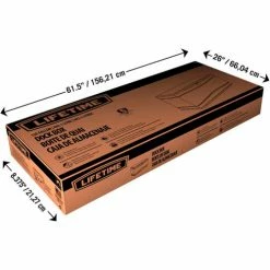 Lifetime Marine Dock Bench Box 130 Gallon - 60"L x 24"W x 24-1/4"H - White -Containers & Organizers Sales Store LII 60348 18