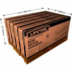 Lifetime Marine Dock Bench Box 130 Gallon - 60"L x 24"W x 24-1/4"H - White -Containers & Organizers Sales Store LII 60348 19
