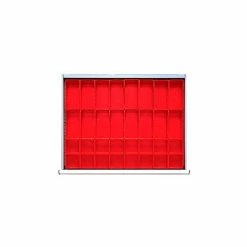 Lista ST Drawer Layout, 32 Plastic Boxes 2" H