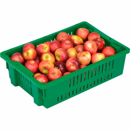 LEWISBins Stack-N-Nest Agricultural Container AF2013-6, 19-11/16"L x 13-1/8"W x 5-5/8"H, Green - Pkg Qty 10 8 LEWISBins Stack-N-Nest Agricultural Container AF2013-6, 19-11/16"L x 13-1/8"W x 5-5/8"H, Green - Pkg Qty 10 - Image 8