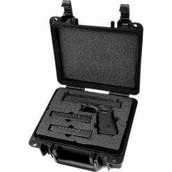 Quick Fire Cases Quick Fire Pistol Case With Glock Inserts QF300BKG1 Watertight, 10-11/16"x9-3/4"x4-13/16" Black -Containers & Organizers Sales Store MEN QF300BKG1