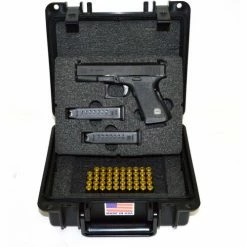 Quick Fire Cases Quick Fire Pistol Case With Glock Inserts QF300BKG3 Watertight, 10-11/16"x9-3/4"x4-13/16" Black -Containers & Organizers Sales Store MEN QF300BKG3