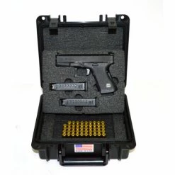 Quick Fire Cases Quick Fire Pistol Case With Glock Inserts QF300BKG4 Watertight, 10-11/16"x9-3/4"x4-13/16" Black -Containers & Organizers Sales Store MEN QF300BKG4