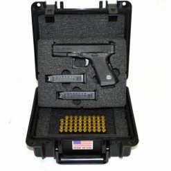 Quick Fire Cases Quick Fire Pistol Case w/Springfield XD Insert & Locks QF300BKLXD Watertight,10-11/16x9-3/4x4-13/16 -Containers & Organizers Sales Store MEN QF300BKLXD