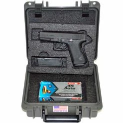Quick Fire Cases Quick Fire Multifit™ Pistol Case QF345GR Watertight, 10-11/16"x9-3/4"x4-13/16" Gray -Containers & Organizers Sales Store MEN QF345GR