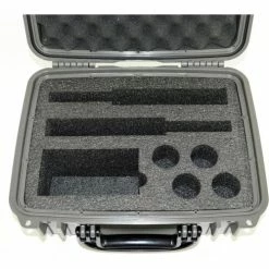Quick Fire Cases Quick Fire Multifit™ Dual Revolver Case QF500GR Watertight, 15-5/16"x12-1/8"x6-11/16" Gray -Containers & Organizers Sales Store MEN QF500GR