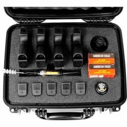 Quick Fire Cases Quick Fire Multifit™ Pistol Case QF540RBKL Watertight, 4 Gun Cap, 15"x12-1/8"x12-1/8" Black -Containers & Organizers Sales Store MEN QF540RBKL