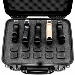 Quick Fire Cases Quick Fire Multifit™ Pistol Case QF540SBK Watertight, 5 Gun Cap, 15"x12-1/8"x12-1/8" Black 5 Quick Fire Cases Quick Fire Multifit™ Pistol Case QF540SBK Watertight, 5 Gun Cap, 15"x12-1/8"x12-1/8" Black -Containers & Organizers Sales Store MEN QF540SBK