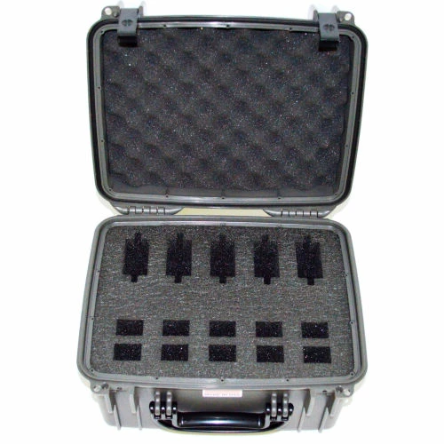 Quick Fire Cases Quick Fire Multifit™ Pistol Case QF540SGR Watertight, 5 Gun Cap, 15"x12-1/8"x12-1/8" Gray 2 Quick Fire Cases Quick Fire Multifit™ Pistol Case QF540SGR Watertight, 5 Gun Cap, 15"x12-1/8"x12-1/8" Gray - Image 2