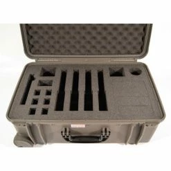 Quick Fire Cases Quick Fire Pistol Case QF920GR Watertight, 4 Pistol Capacity, 20-1/8"x16-1/8"x10-1/8" Gray -Containers & Organizers Sales Store MEN QF920GR