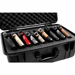 Quick Fire Cases Quick Fire Pistol Case QF920SBKL Watertight, 9 Pistol Capacity, 20-1/8"x16-1/8"x10-1/8" Black -Containers & Organizers Sales Store MEN QF920SBKL