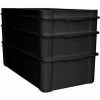 MFG Tray Molded Fiberglass Fibrestat ESD Stacking Tote 808200, Top Overall -23-3/8"L x 12"W x 3-1/8H - Pkg Qty 12