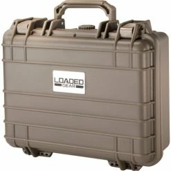 Barska Loaded Gear HD-200 Hard Case- Watertight, Crushproof 13"L x 11"W x 4-3/4"H, Dark Earth