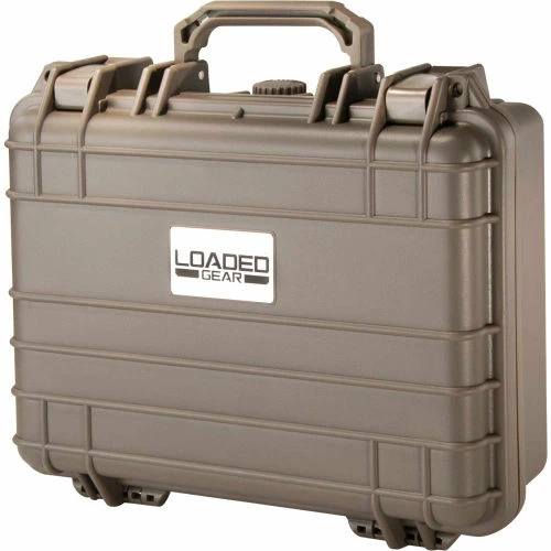 Barska Loaded Gear HD-200 Hard Case- Watertight, Crushproof 13"L x 11"W x 4-3/4"H, Dark Earth 1 Barska Loaded Gear HD-200 Hard Case- Watertight, Crushproof 13"L x 11"W x 4-3/4"H, Dark Earth