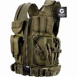 Barska Loaded Gear VX-200 Tactical Right Hand Vest BI12332 - OD Green 13 Barska Loaded Gear VX-200 Tactical Right Hand Vest BI12332 - OD Green -Containers & Organizers Sales Store MWB BI12332