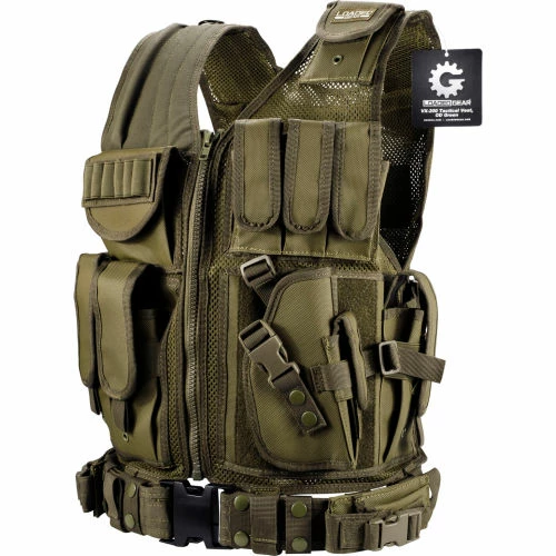 Barska Loaded Gear VX-200 Tactical Right Hand Vest BI12332 - OD Green 7 Barska Loaded Gear VX-200 Tactical Right Hand Vest BI12332 - OD Green - Image 7