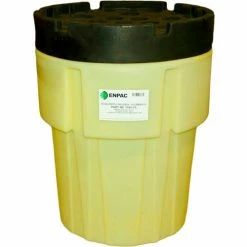 ENPAC® 1165-YE 65 Gallon Poly-SpillPack Drum - Yellow Base with Black Easy-Off Non-threaded Lid