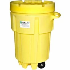 ENPAC® 1299-YE Wheeled Poly-Overpack™ Salvage Drum - 95 Gallon Capacity
