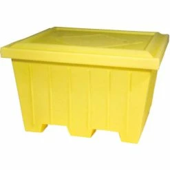 Enpac 1525-YE X-Large Outdoor Storage Tote, 47-1/4"L x 51-1/2"W x 33"H, Yellow