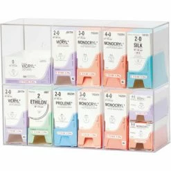 Omnimed® Double Tier Acrylic Suture Rack, Wall Mountable, 15-1/2"W x 5-5/8"D x 12-1/4"H