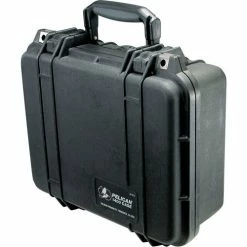 Pelican 1400 Watertight Small Case With Foam 13-3/8" x 11-5/8" x 6", Black