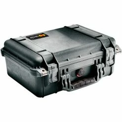 Pelican 1450 Watertight Medium Case With Foam 14-11/16" x 13" x 6-13/16", Black