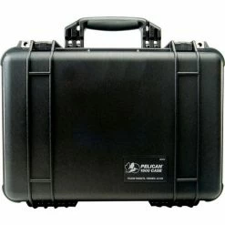 Pelican 1500 Watertight Medium Case With Foam 16-3/4" x 11-3/16" x 6-1/8", Black