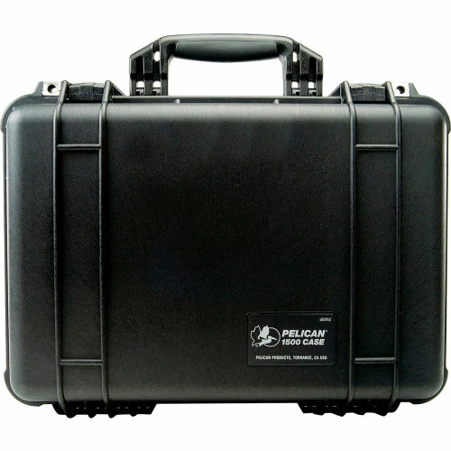 Pelican 1500 Watertight Medium Case With Foam 16-3/4" x 11-3/16" x 6-1/8", Black 1 Pelican 1500 Watertight Medium Case With Foam 16-3/4" x 11-3/16" x 6-1/8", Black