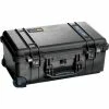 Pelican 1510 Watertight Carry-On Wheeled Case With Foam 19-3/4" x 11" x 7-5/8", Black