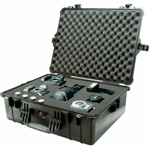 Pelican 1600 Watertight Large Case With Foam 24-3/8" x 19-3/8" x 8-13/16", Black 1 Pelican 1600 Watertight Large Case With Foam 24-3/8" x 19-3/8" x 8-13/16", Black