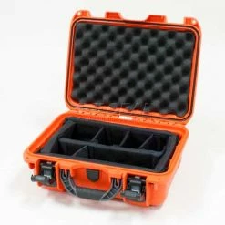 Nanuk 915 Case w/Padded Divider, 15-3/8"L x 12-1/8"W x 6-13/16"H, Orange