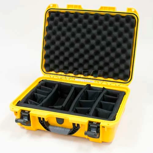 Nanuk 925 Case w/Padded Divider, 18-11/16"L x 14-13/16"W x 7"H, Yellow 1 Nanuk 925 Case w/Padded Divider, 18-11/16"L x 14-13/16"W x 7"H, Yellow
