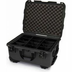 Nanuk 950-2007 950 Case w/Padded Divider, 22.8"L x 18.3"W x 11.7"H, Graphite